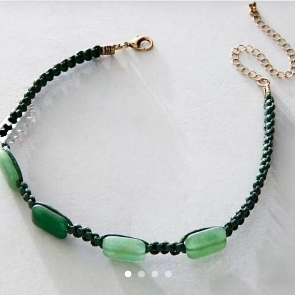 Free People Sweet Carolina Choker Necklace/Jade - Picture 9 of 16